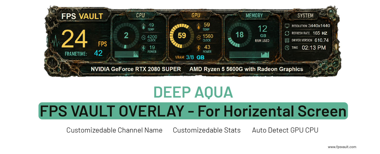 Deep Aqua – FPS Vault Overlay (Horizontal)