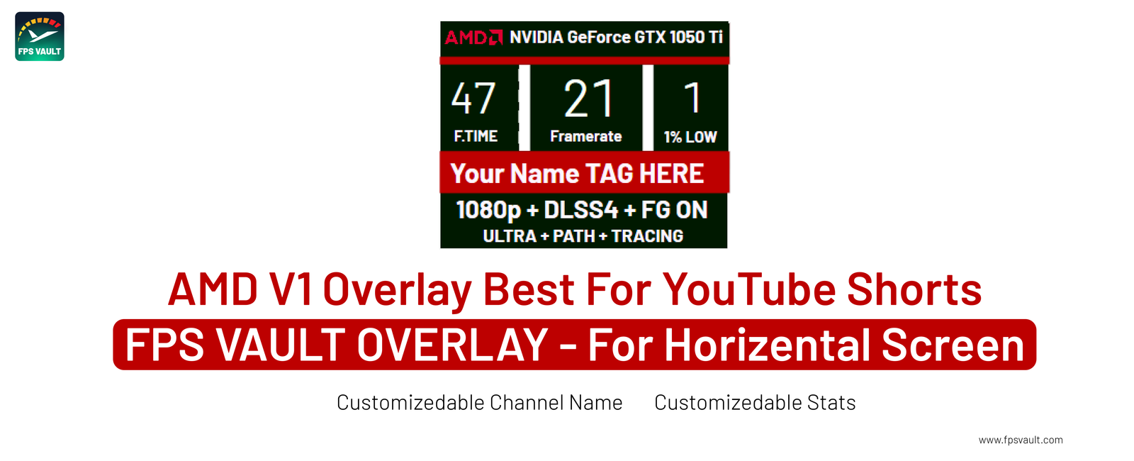AMD V1 FPS Vault Overlays Best For Shorts Videos