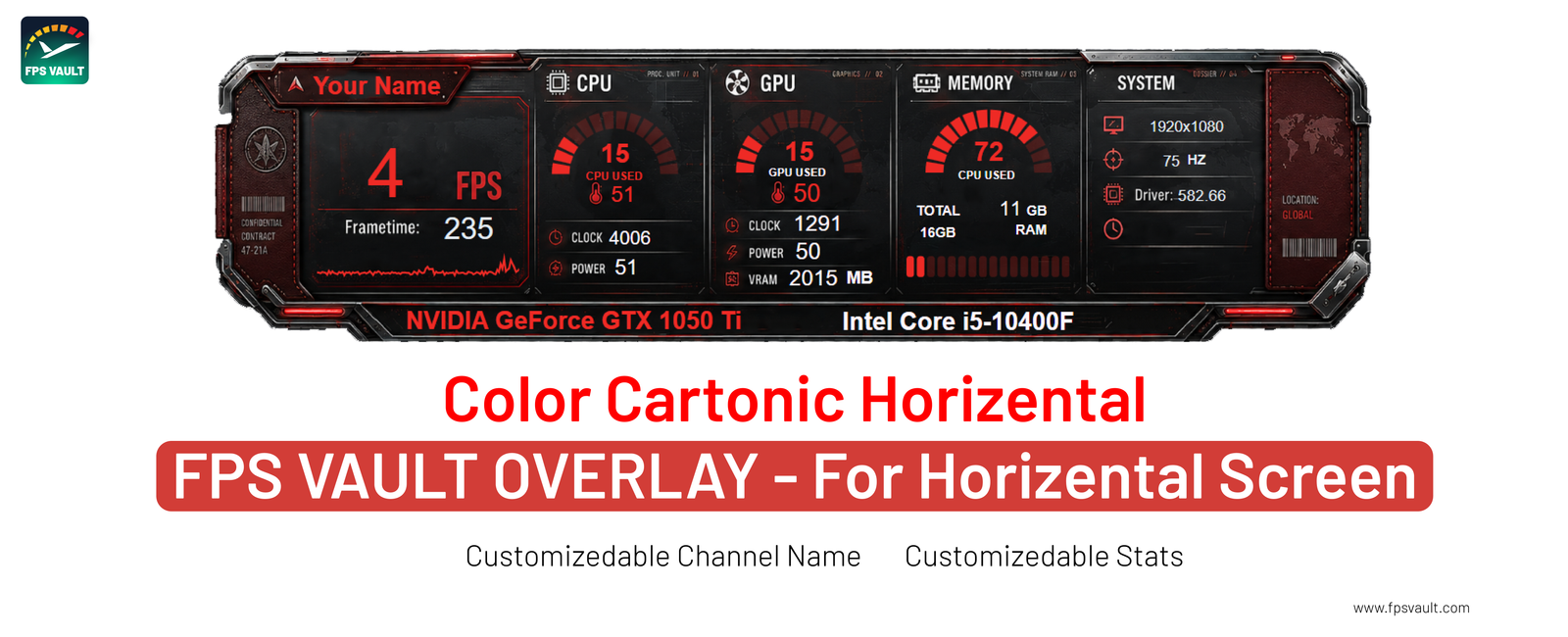 HITMAN 47 FPS Vault Overlay - Best for Horizental