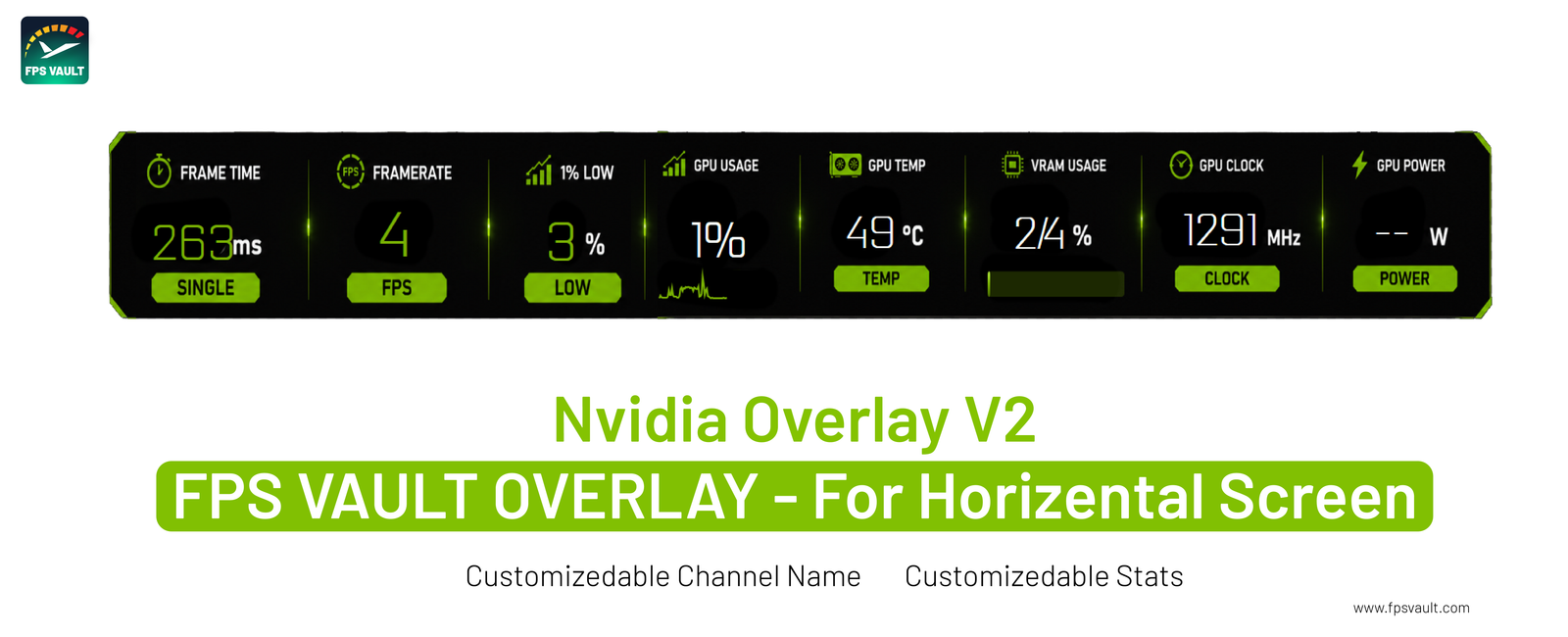 Nvidia V3 FPS Vault Overlay - Horizental