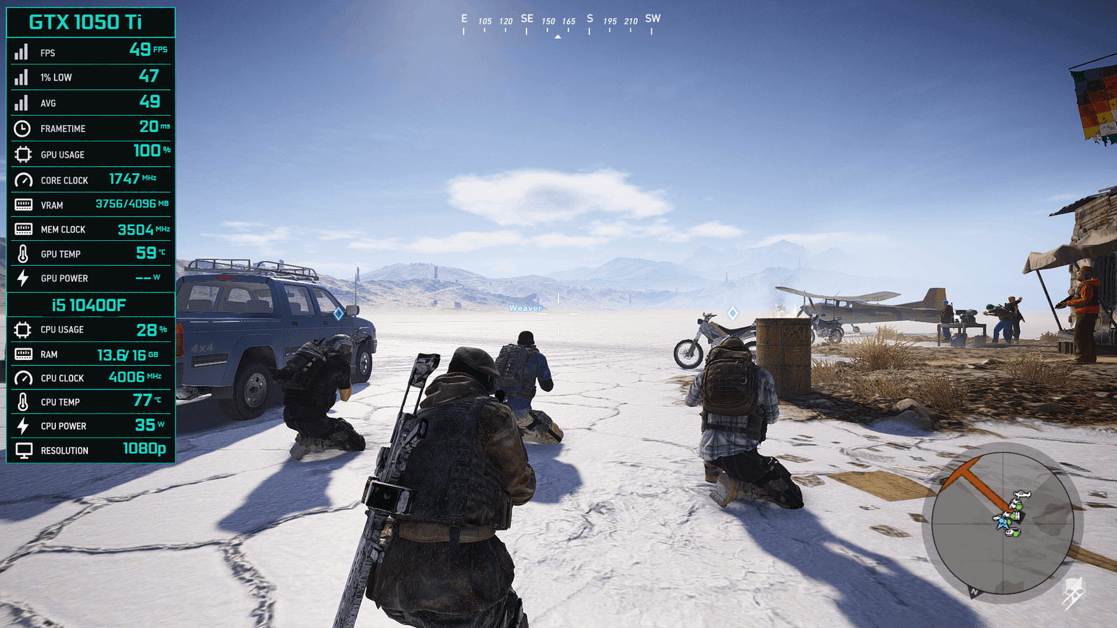 Cyan Grid - FPS Vault Overlay