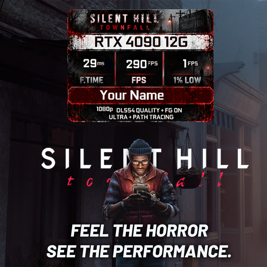 Silent Hill Townfall FPS overlay preview