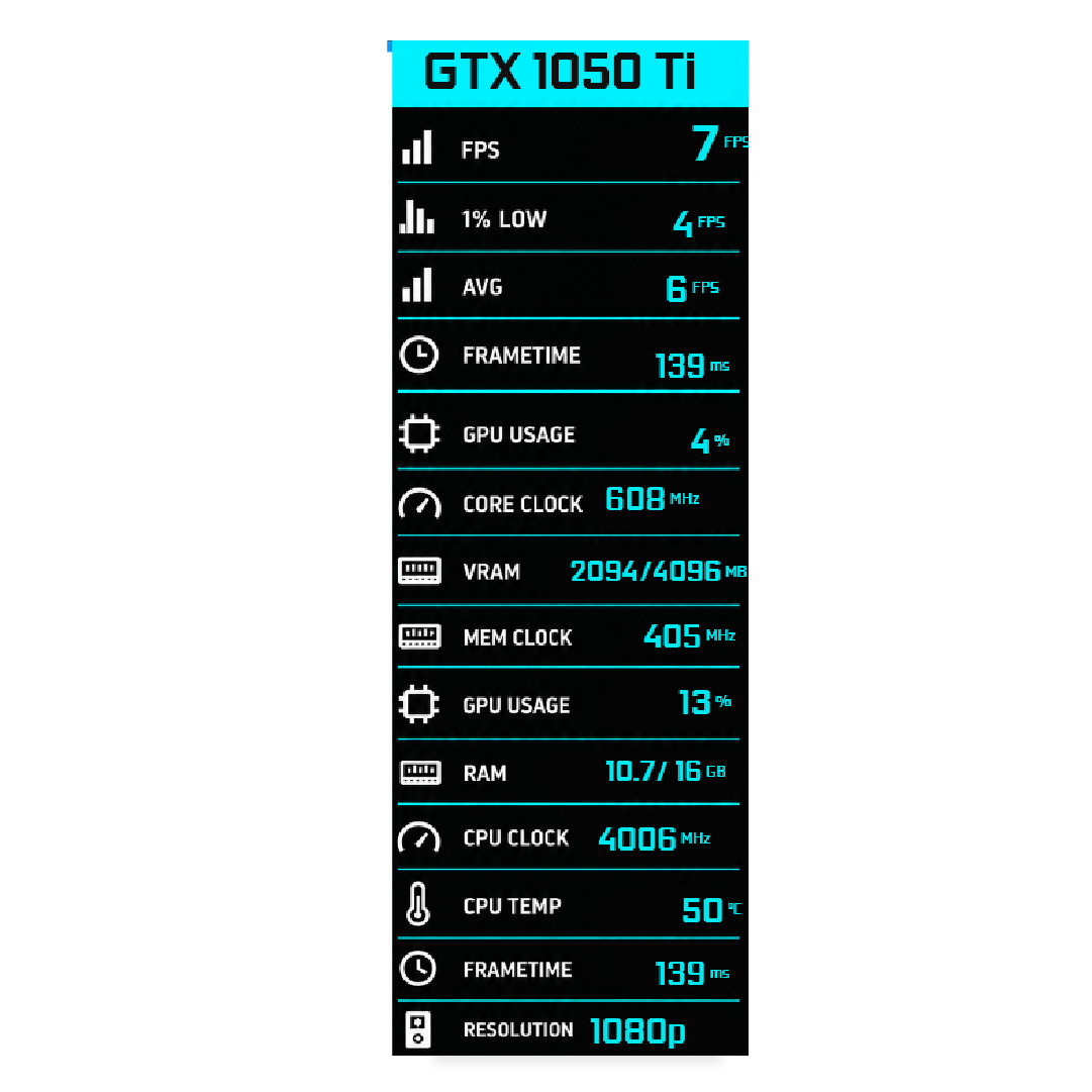 Aqua Header - FPS Vault Overlay FPS overlay preview