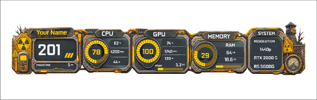 Hazard Core Command FPS overlay preview