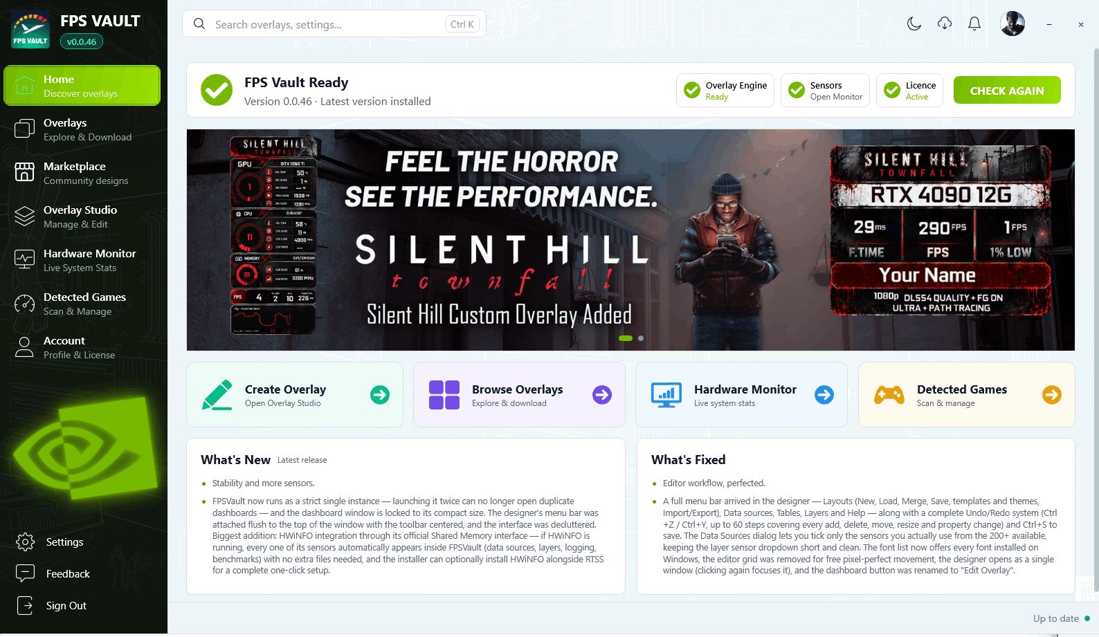 NVIDIA Inspired theme preview